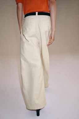 PANTAL?N OVERSIZE ZW COLLECTION / Crudo - Zara фото 3