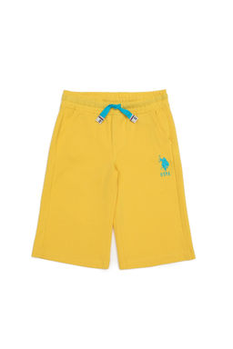 Светло-желтые вязаные шорты для мальчика - U.s. polo assn фото 3