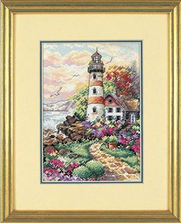 Набор для вышивания DIMENSIONS 06883 Маяк на рассвете 13 x 18 см