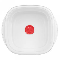 Контейнер для продуктов пластмассовый Bergamo 2,5л, 22,4х19,7х10,7см, с клапаном, полипропилен, белый, подходит для СВЧ (Россия) - Домашняя мода фото 2