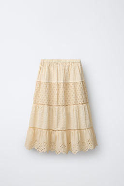 FALDA LARGA PANELES SCHIFFLY / Mantequilla - Zara фото 4
