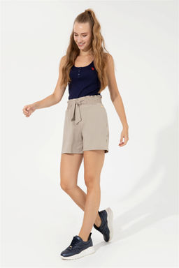 Женские трикотажные шорты цвета хаки Неожиданная скидка в корзине