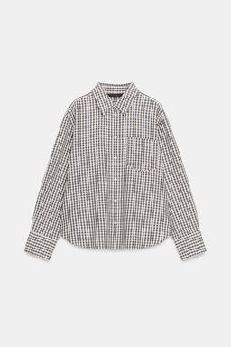CHECKED OXFORD SHIRT - Zara фото 6