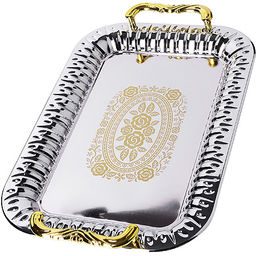 40448 Набор подносов 3 пр.зол.руч нер/ст MB (х20) - Mayer&boch фото 3