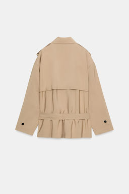 CAZADORA TRENCH CINTUR?N / Camel claro - Zara фото 10