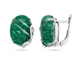 Серьги, амазонит, СП83