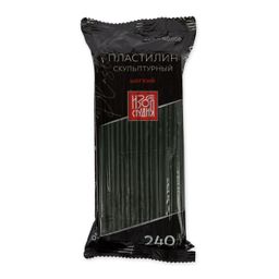 Пластилин скульптурный Аква-колор СКУЛЬПТАЛИН IZO-SP-240 Изостудия 0.240 кг 5 шт №3 оливковый мягкий