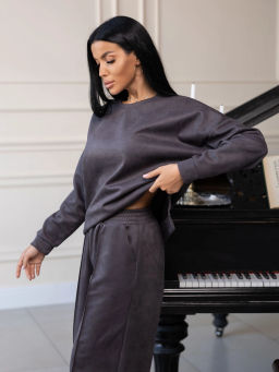 Костюм женский под замшу мод.2082 - Барболета фото 43