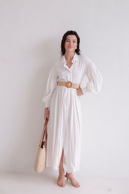 Martichelli Платье белое из вискозы  фото 3