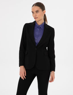 Siyah Slim Fit Ceket