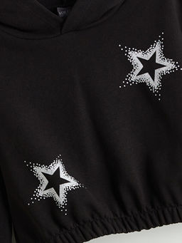 Kap??onlu K?z ?ocuk Sweatshirt