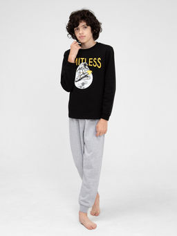 CRB wear/CWJB 50145-22 Комплект для мальчика (джемпер, брюки),черный/Ex.Cherubino