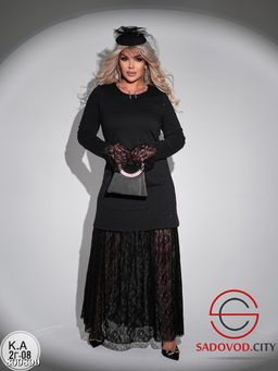 платье женское с гипюром