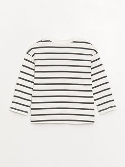 Bisiklet Yaka Uzun Kollu Bask?l? Erkek Bebek Ti??rt ve Pantolon 2li Tak?m - Waikiki фото 3