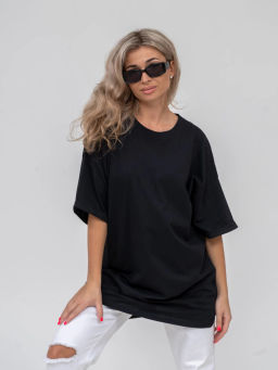 Футболка женская, цвет черный