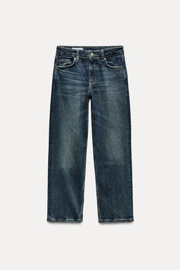 TRF SLIM CROPPED BELL BOTTOM MID-WAIST JEANS - Zara фото 6
