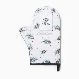 Варежка-прихватка Этель Snow fun, 20?28 см, саржа, 100% хлопок, ватин 250 г/м?  фото 4