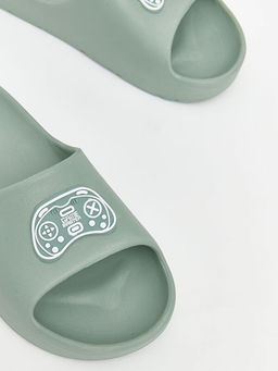 Oyun Konsolu Bask?l? Erkek ?ocuk Terlik