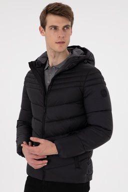 Мужское черное пальто Неожиданная скидка в корзине - U.s. polo assn фото 3