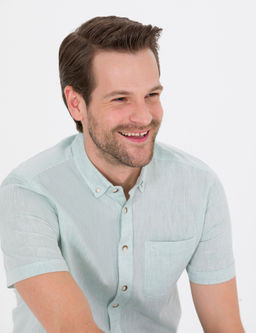 Рубашка Pierre Cardin Regular Fit зеленая