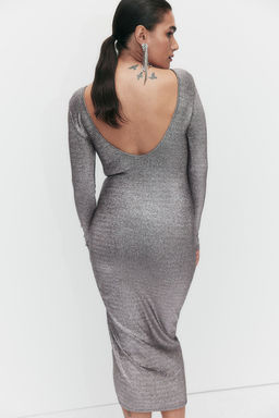 Vestido brillante con espalda en U - H&m фото 4