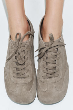 ZAPATO PLANO DEPORTIVO SERRAJE / Verde Caqui - Zara фото 4