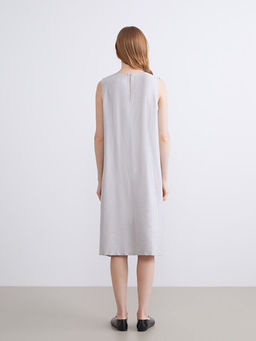 Bisiklet Yaka Modal Kar???ml? A Kesim Elbise