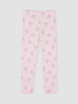 Bask?l? K?z ?ocuk Pijama Alt