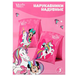Нарукавники для плавания «Минни Маус» детские, 20×16 см, розовый