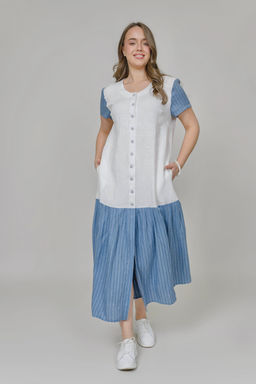 Платье  100% лен