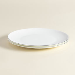 Тарелки SL Home «Каскарон», d=27 см, набор 2 шт., костяной фарфор, белые