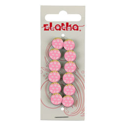 Бусина Zlatka полимерная глина PCV 10 мм 6 х 12 шт СК/Распродажа №08 земляничка  фото 3