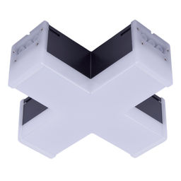 ULO-N11X-12W/6500K IP40 BLACK Светильник светодиодный X-образный. Белый свет (6500K). 1200Лм. Алюминий. Цвет черный. TM Uniel