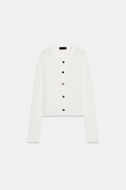 CHAQUETA PUNTO GRUESO / Crudo - Zara фото 3