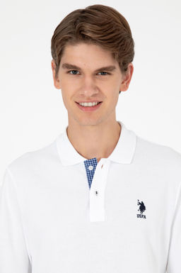 Мужской белый базовый свитшот - U.s. polo assn фото 2