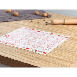 Коврик для выпечки армированный Доляна Макарун, силикон, 29.3?26 см, белый