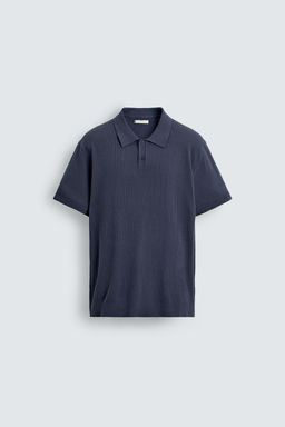 RIB KNIT POLO SHIRT - Zara фото 15