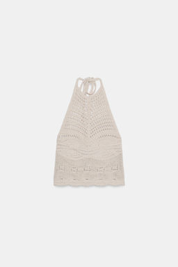 TOP HALTER PUNTO / Crudo