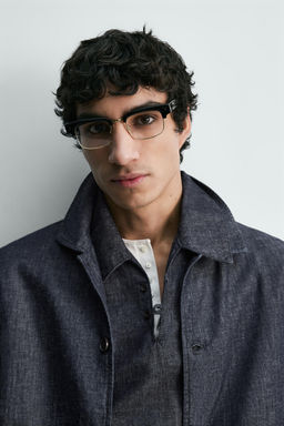 SOBRECAMISA DENIM RELAXED FIT / Azul / ?ndigo - Zara фото 5