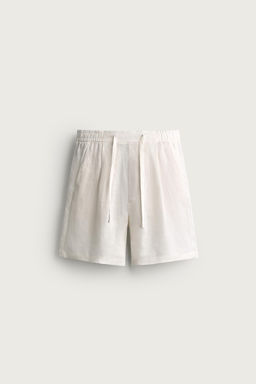 BERMUDA RELAXED FIT 100% LINO / Blanco - Zara фото 10
