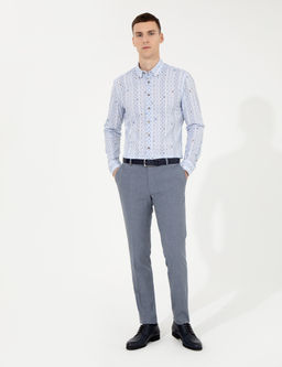 Mavi Slim Fit Uzun Kollu G_mlek