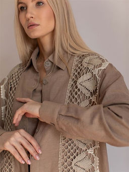 Платье женское лен 57%, вискоза 43%