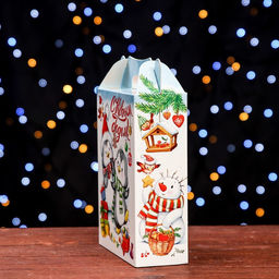 Цена за 5 шт. Подарочная коробка Белоснежный ,ПОДАРОК 17 х 6,8 х 20,8 см - Simaland фото 3