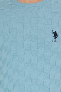 Мужской синий трикотажный свитер Basic - U.s. polo assn фото 24