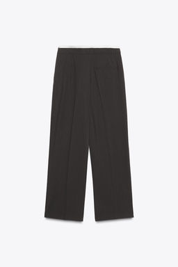 STRAIGHT-LEG TROUSERS WITH DOUBLE WAIST - Zara фото 2