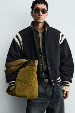 CORDUROY EFFECT TOTE BAG - Zara фото 8