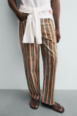 JEANS RELAXED FIT ESTAMPADO GEOM?TRICO / Verde medio - Zara фото 5