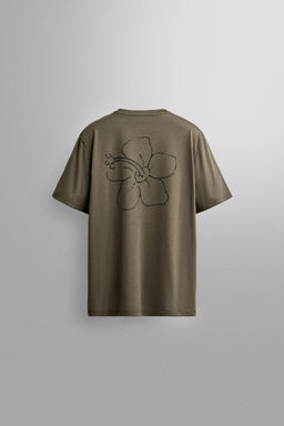 CAMISETA T?CNICA ESTAMPADO FLOR / Verde - Zara фото 10