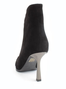 04-M3-9076 BLACK Ботильоны зимние женские (натуральная замша, натуральный мех)