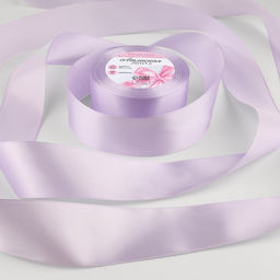 Лента атласная, 40 мм, 23±1 м, нежно-сиреневая №44